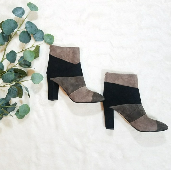 Vero Cuoio Shoes - {Grigiarancio} Genuine Suede Booties